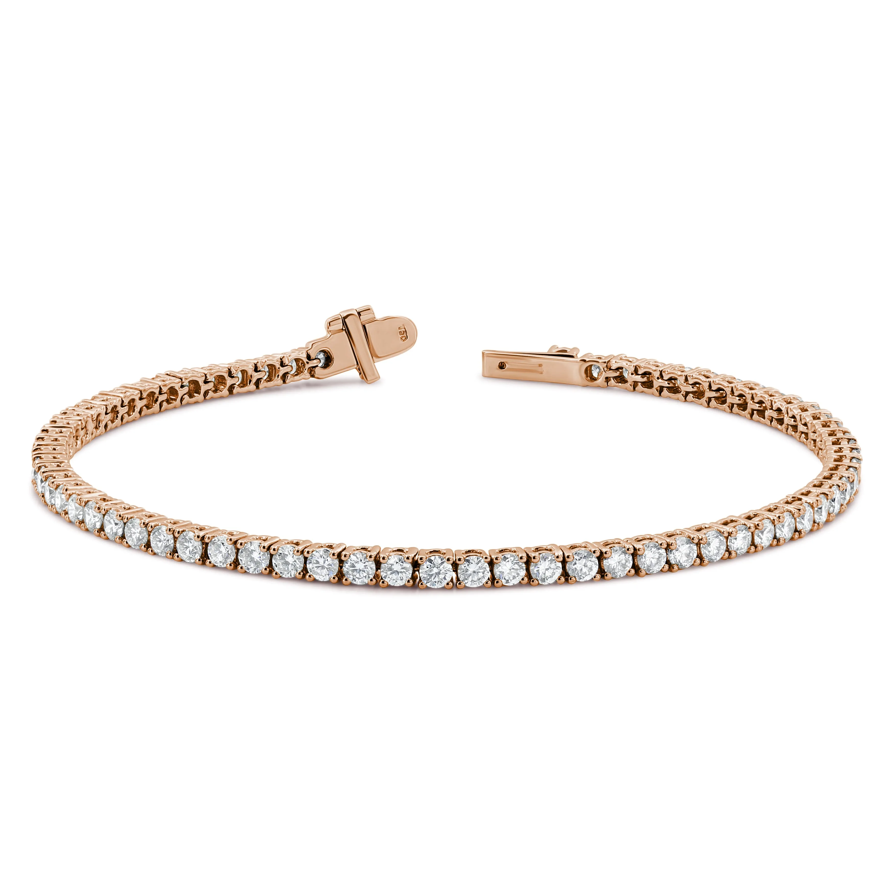 Lab-grown diamond tennis bracelet