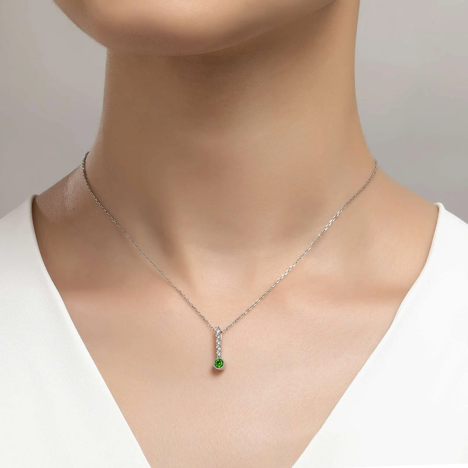 Lafonn May Birthstone Simulated Diamond & Emerald Large Love Pendant BP003EMP