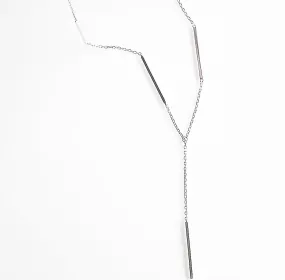 Lariat Y Three Bars Necklace