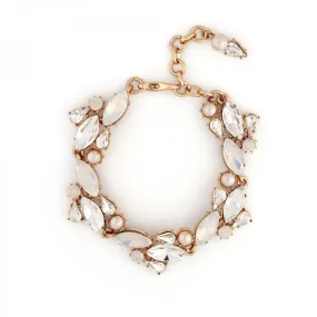 Lovett & Co. Crystal Cluster Bracelet - White Opal