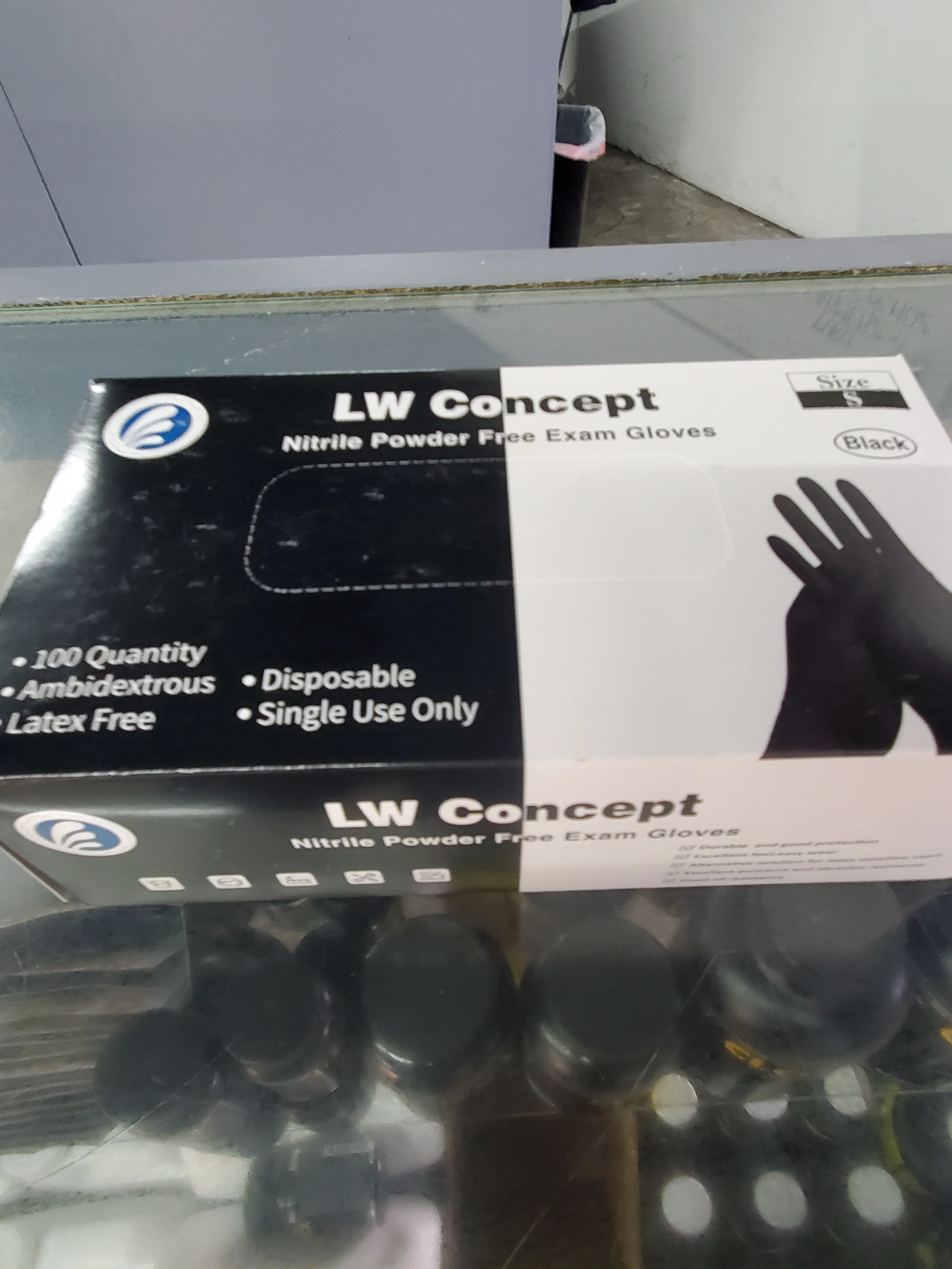 LW Concept Nitrile Gloves S  100ct