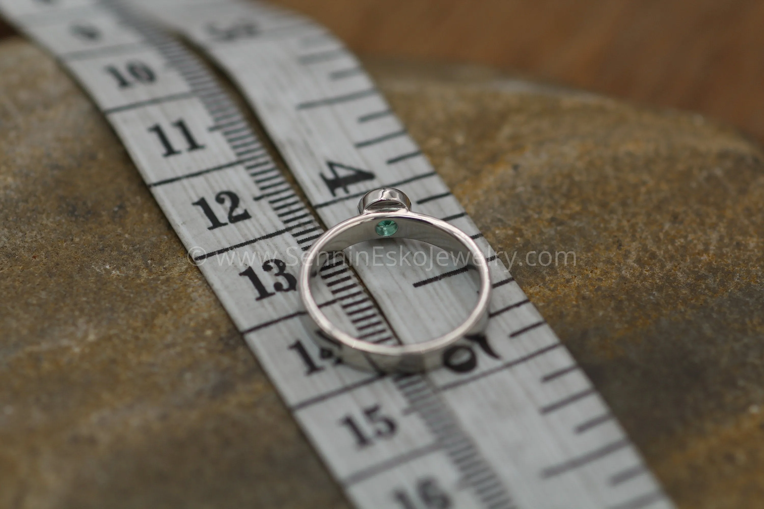 Medium weight Platinum setting - Depicted with an Emerald (Setting Only, Center Stone Sold Separately)