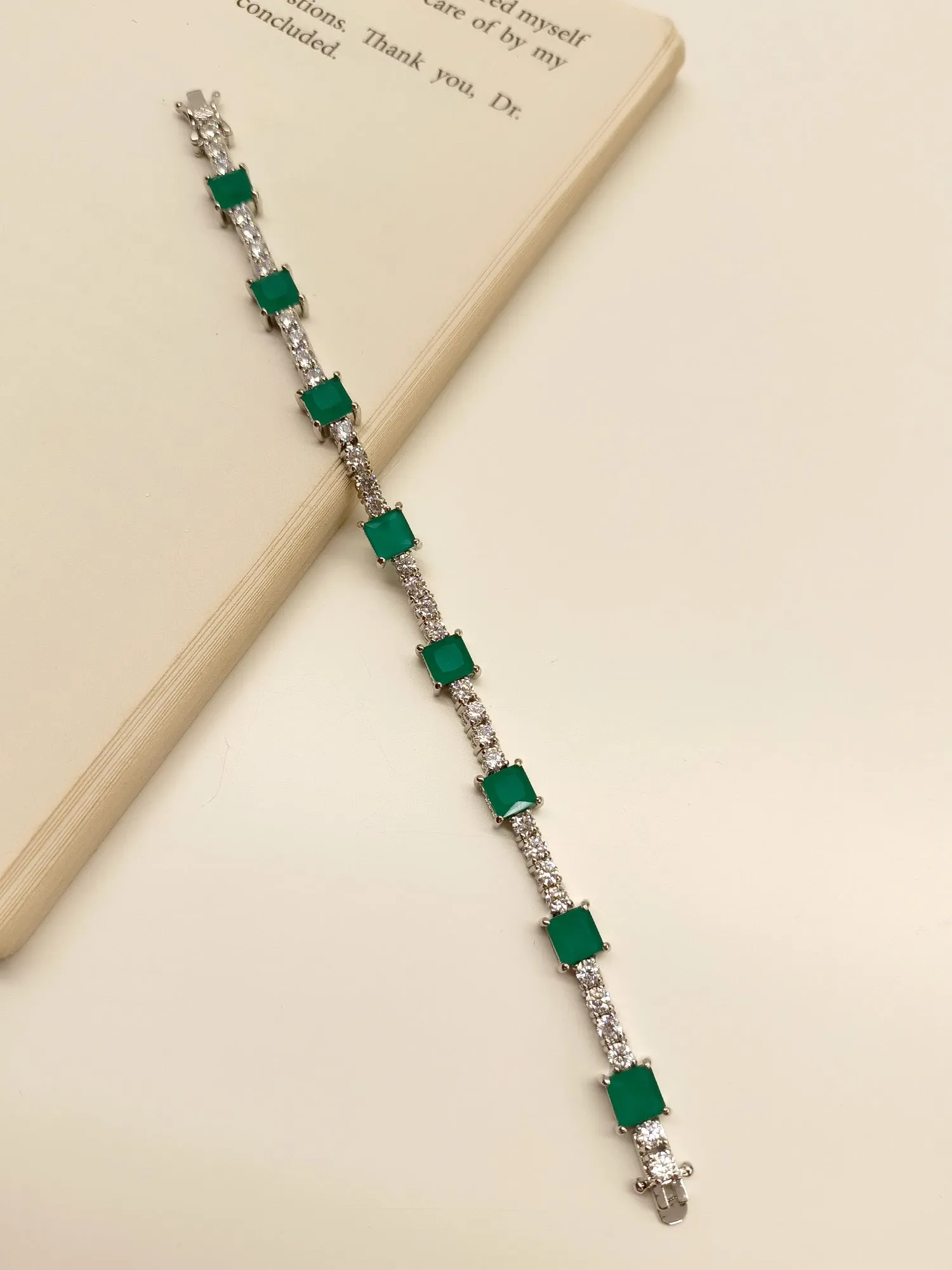 Melon Emerald American Diamond Bracelet