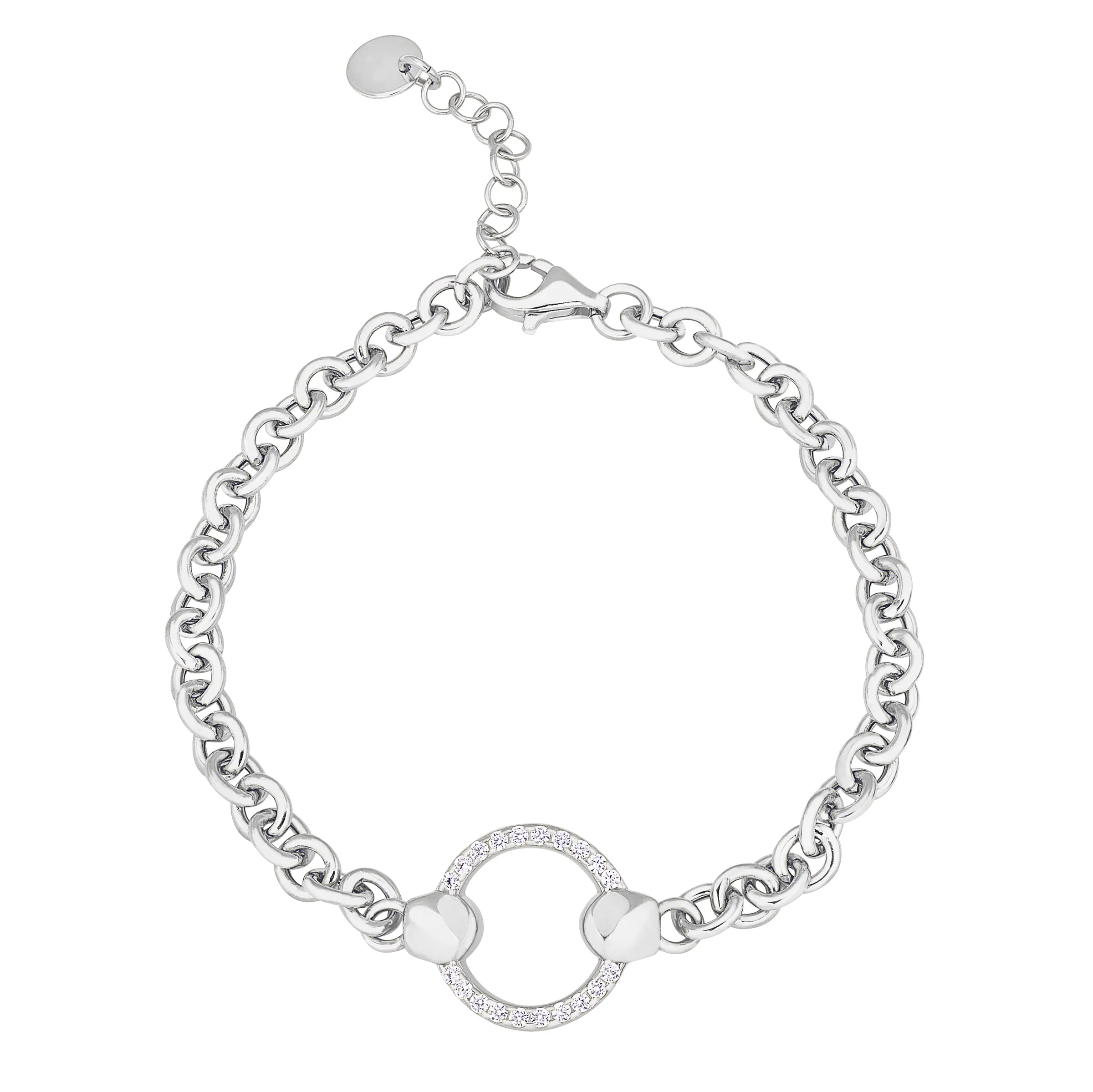 Micro Pavé Cable Link Bracelet