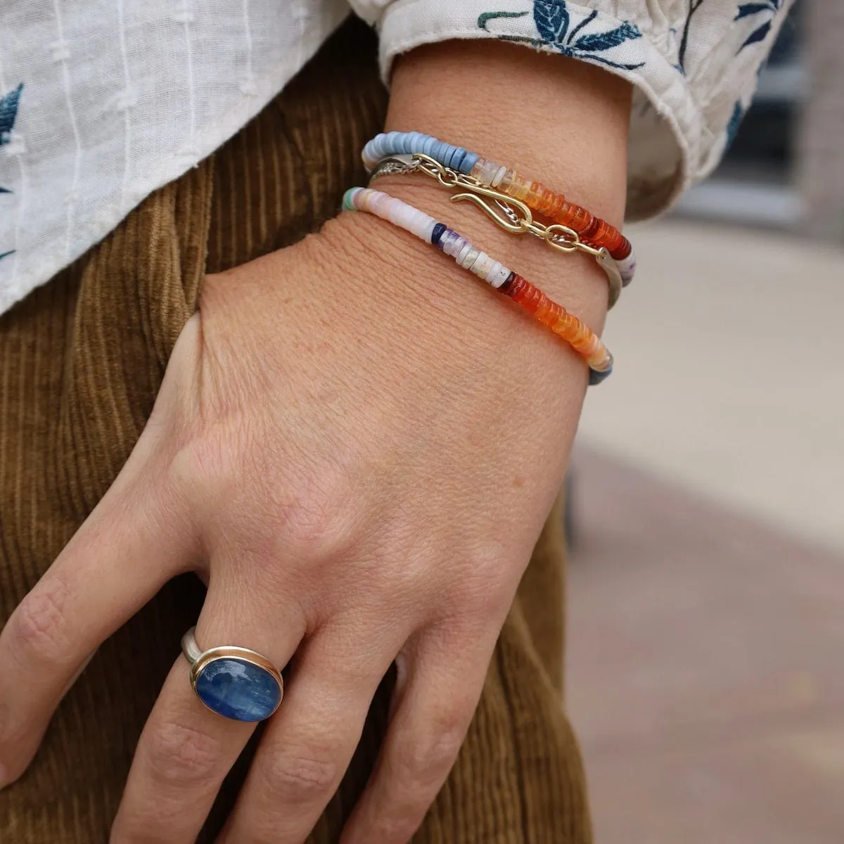 Multi-Color Opal Rainbow Bracelet