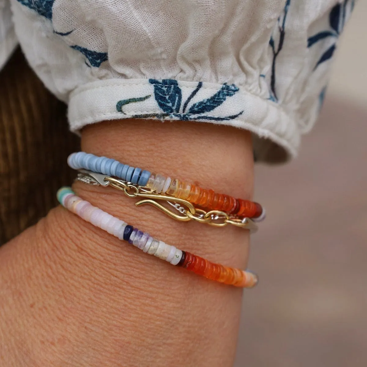 Multi-Color Opal Rainbow Bracelet