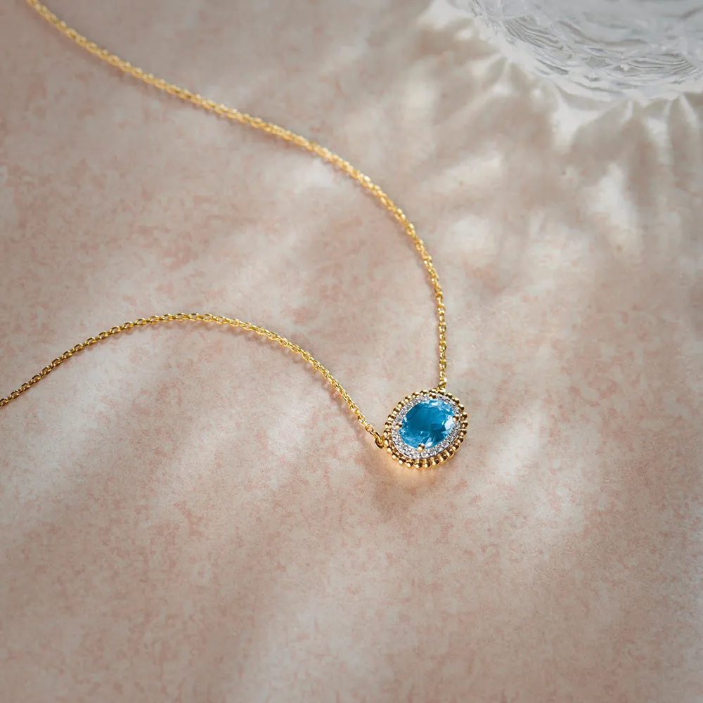 Natural Topaz Necklace