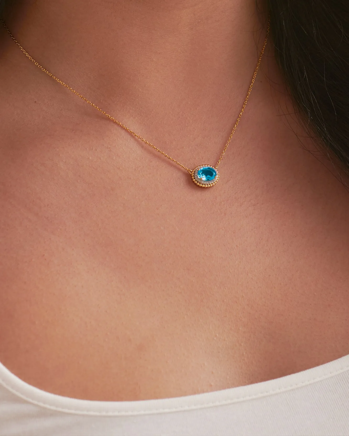 Natural Topaz Necklace