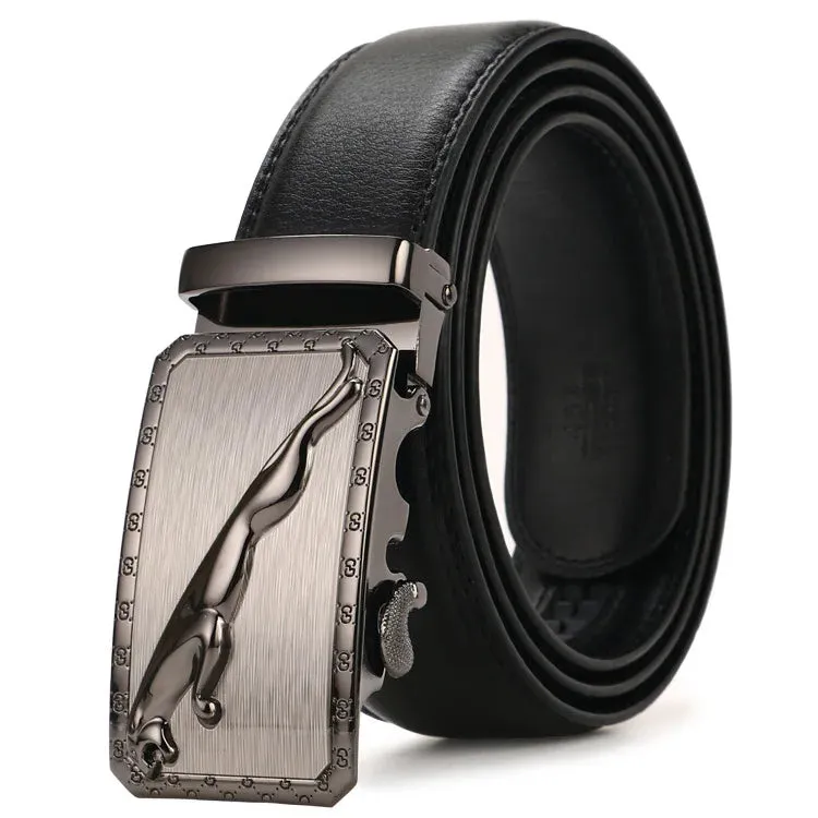 New Men Belts Fashion Pu Alloy Automatic Buckle Belt Business Casual Decoration Belt High Quality Men's Waistband Luxury Brand