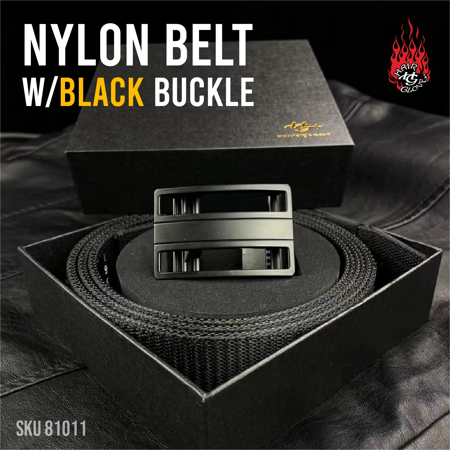 Nylon Belt w/Black Buckle