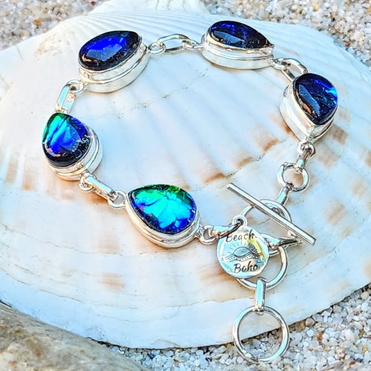 OPAL TEAR DROPS - 925 BRACELET