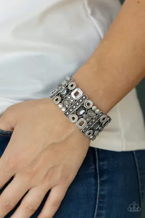 Open Door Jewelry - Dynamically Diverse - Silver Bracelet - Paparazzi Accessories