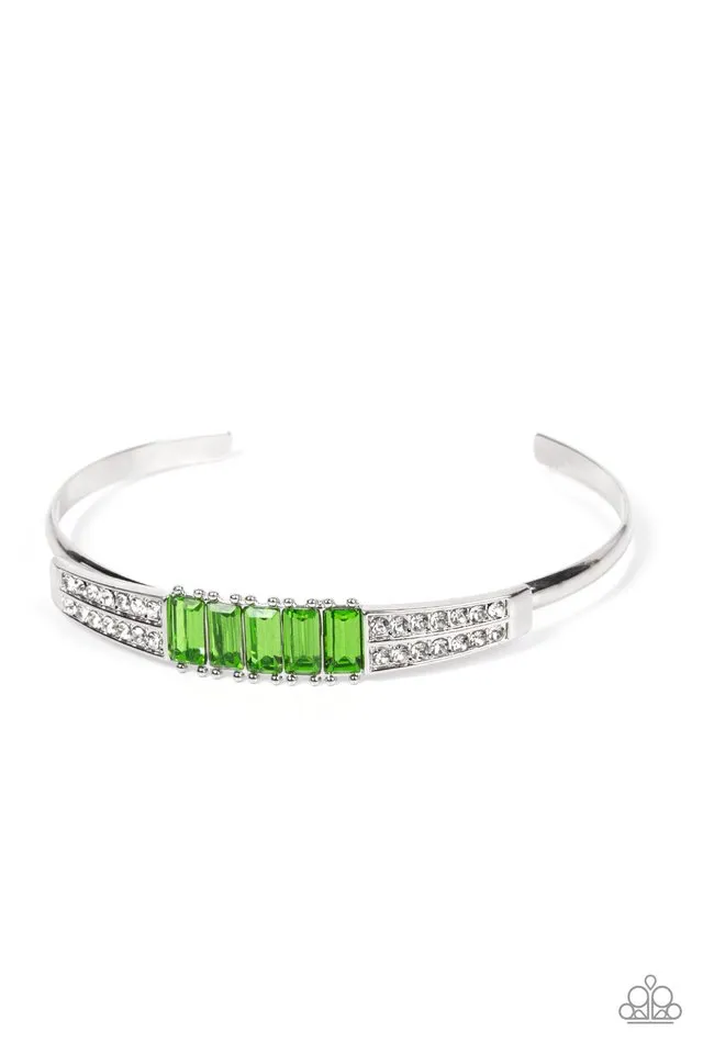 Paparazzi Bracelet ~ Spritzy Sparkle - Green