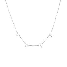 pave VOTE necklace