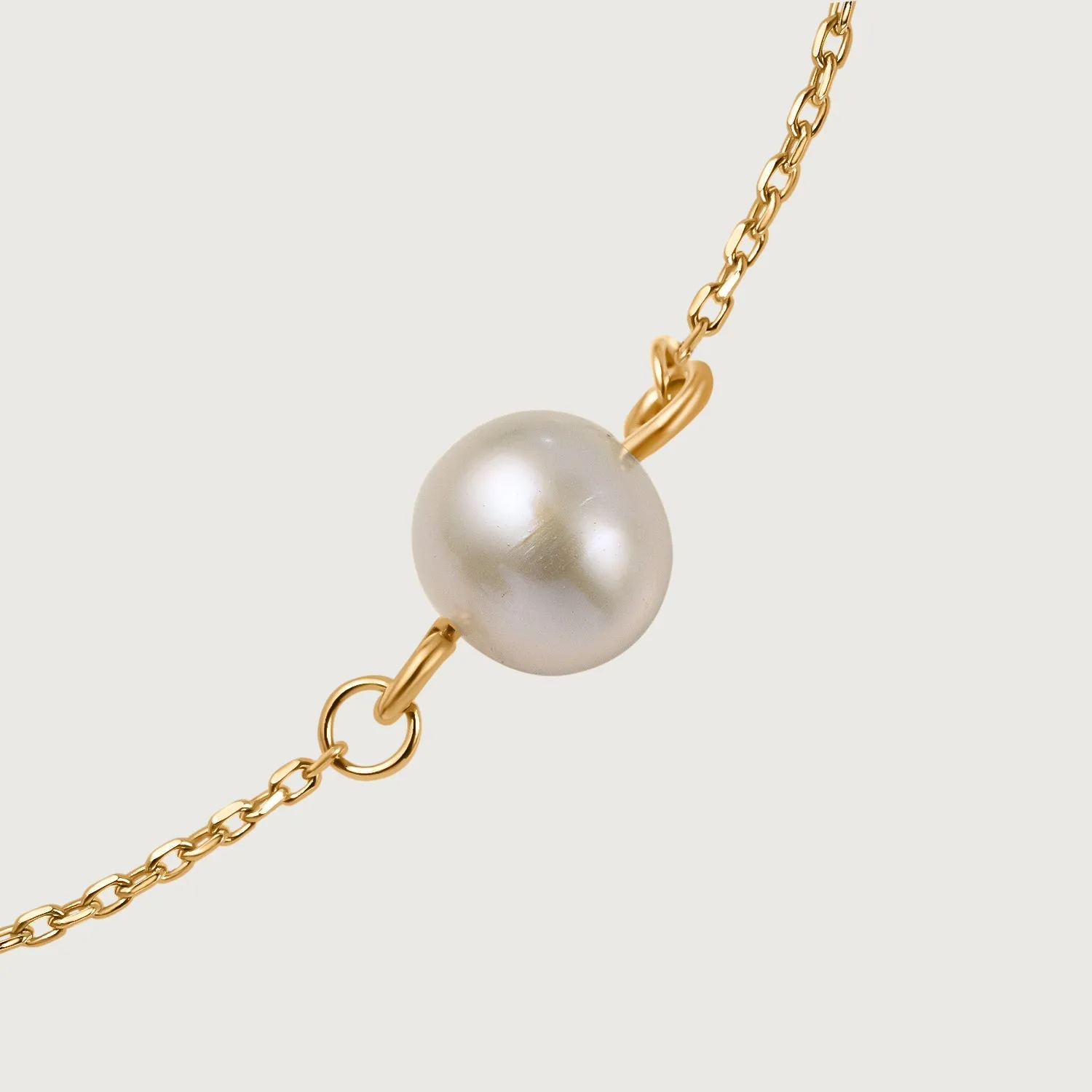 Pearl Eternity Bracelet in 9K Gold