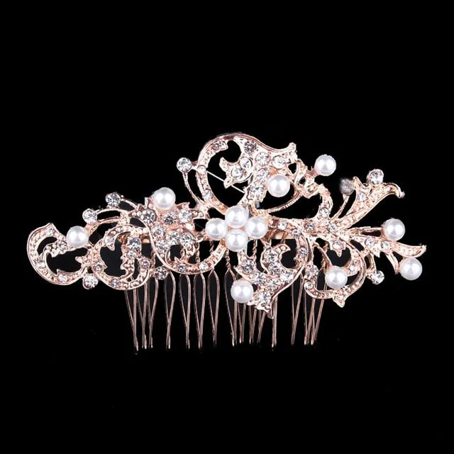 Pearl Hair Combs Prom Bridal Wedding  Elegant Hair Accessories