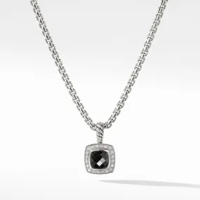 Pendant Necklace with Black Onyx and Diamonds