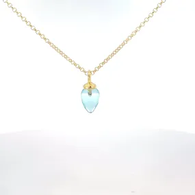 Pendulum Collection Blue Topaz Necklace