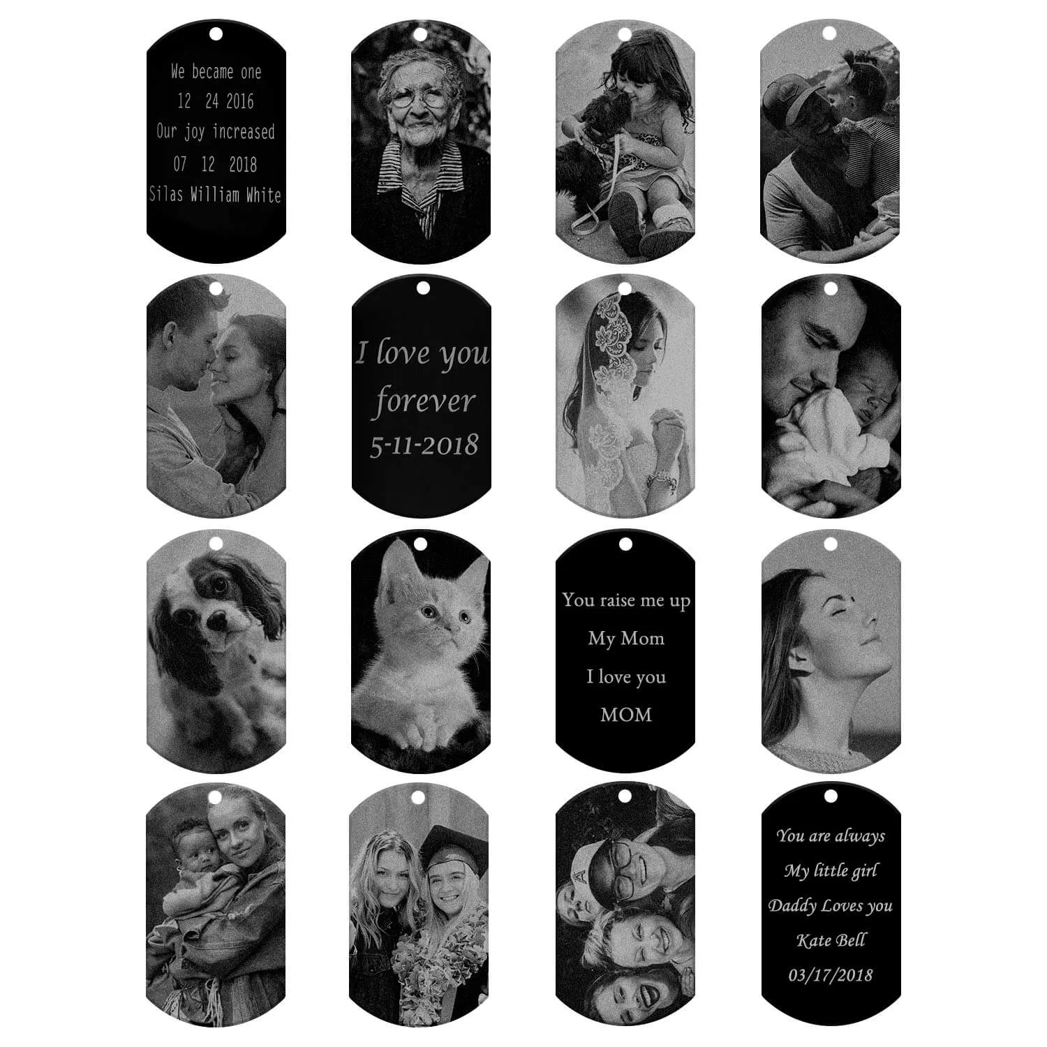 Personalized Photo Message Tap Pendant Necklace | Jovivi