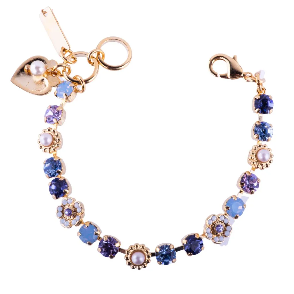 Petite Flower Cluster Bracelet in "Blue Skies" *Custom*