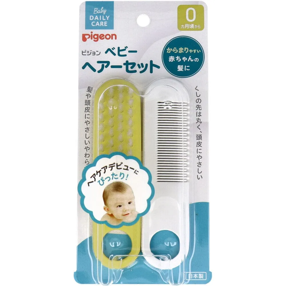 Pigeon - Baby Soft Hair Brush Comb Set