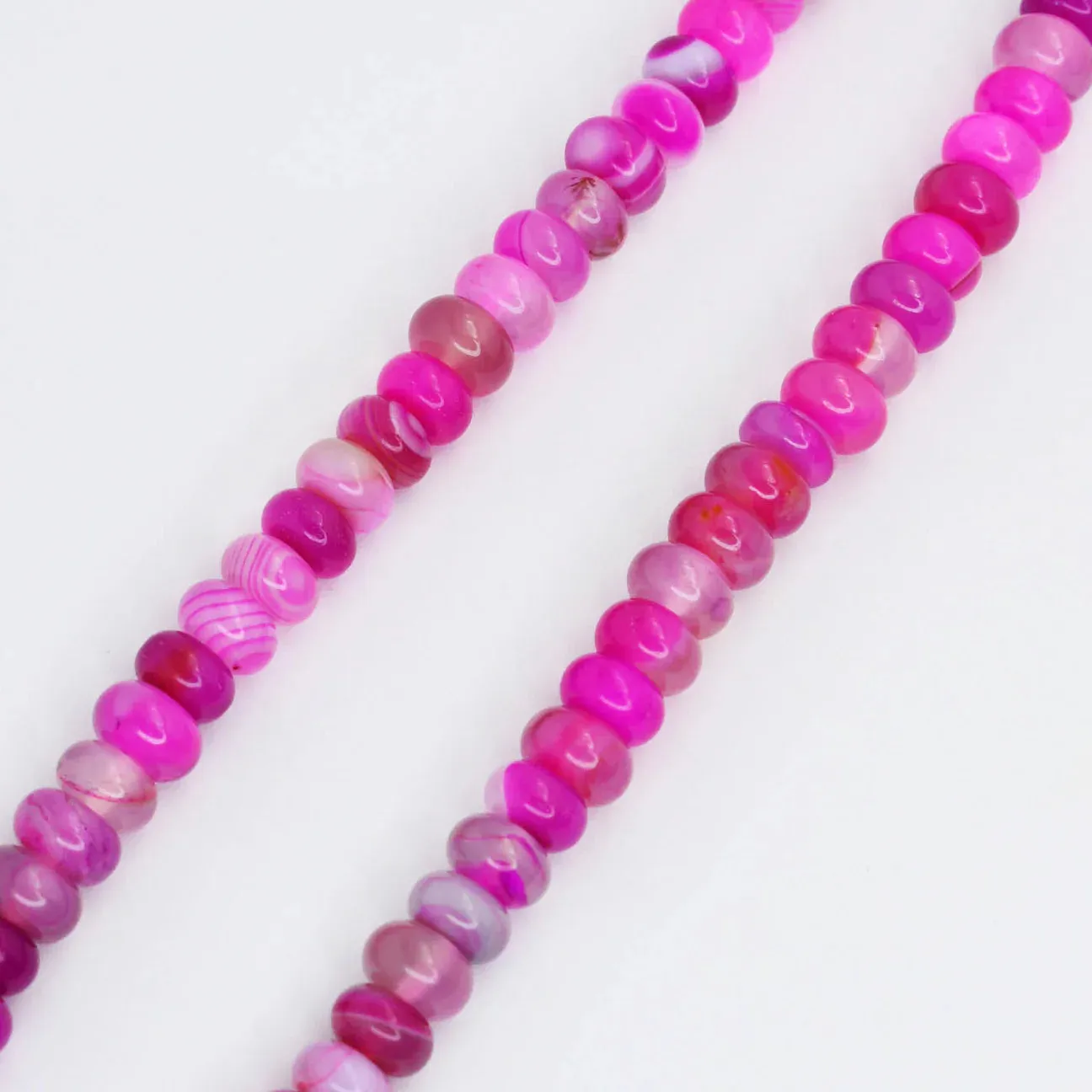 Pink Topaz Smooth Gemstone Necklace