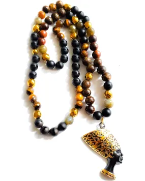 Queen Nefertiti Beaded Necklace