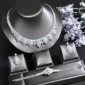 "Emmy" - 3-Piece Luxury Cubic Zirconia Bridal Jewelry Set