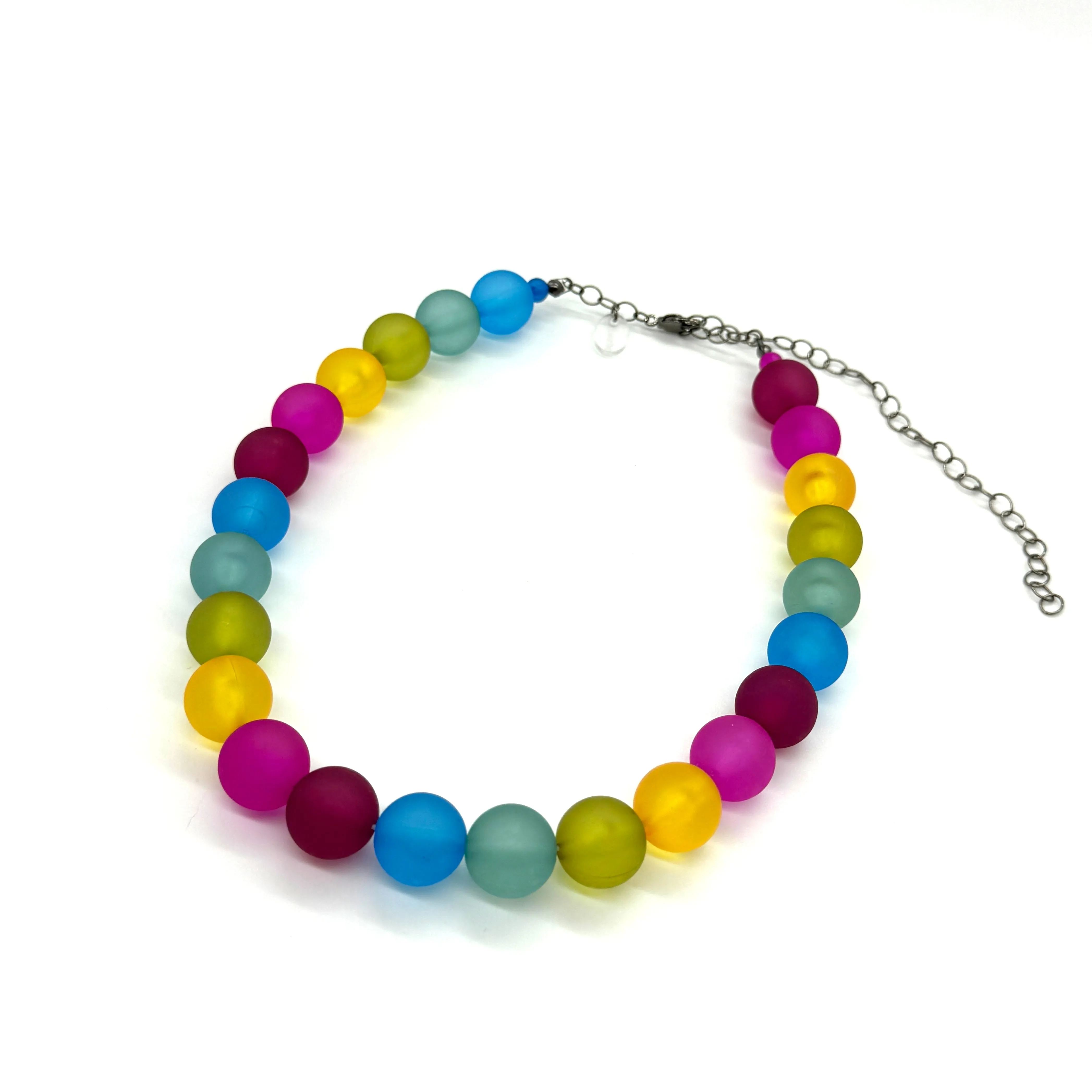 Rainbow Frosted Marco Necklace