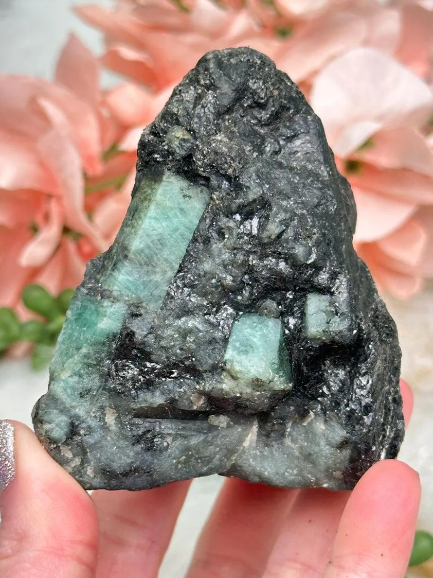 Raw Green Emerald Matrix