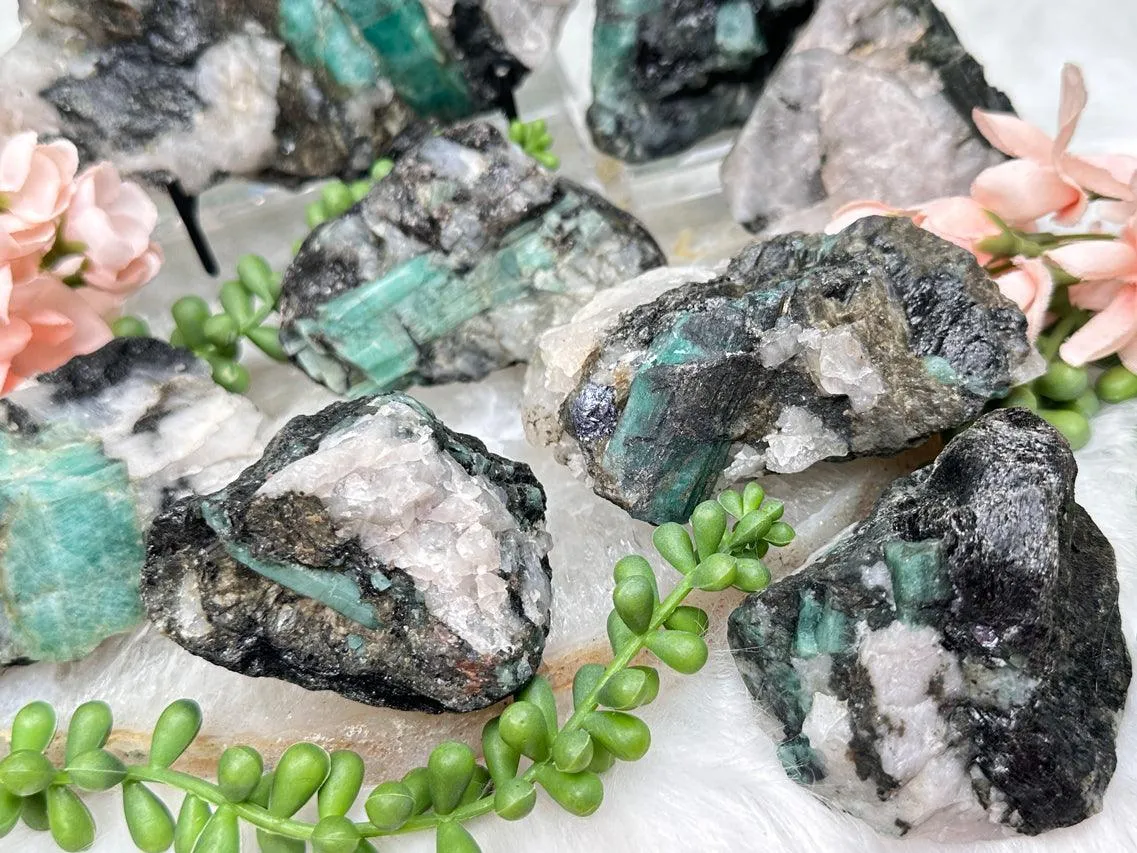 Raw Green Emerald Matrix