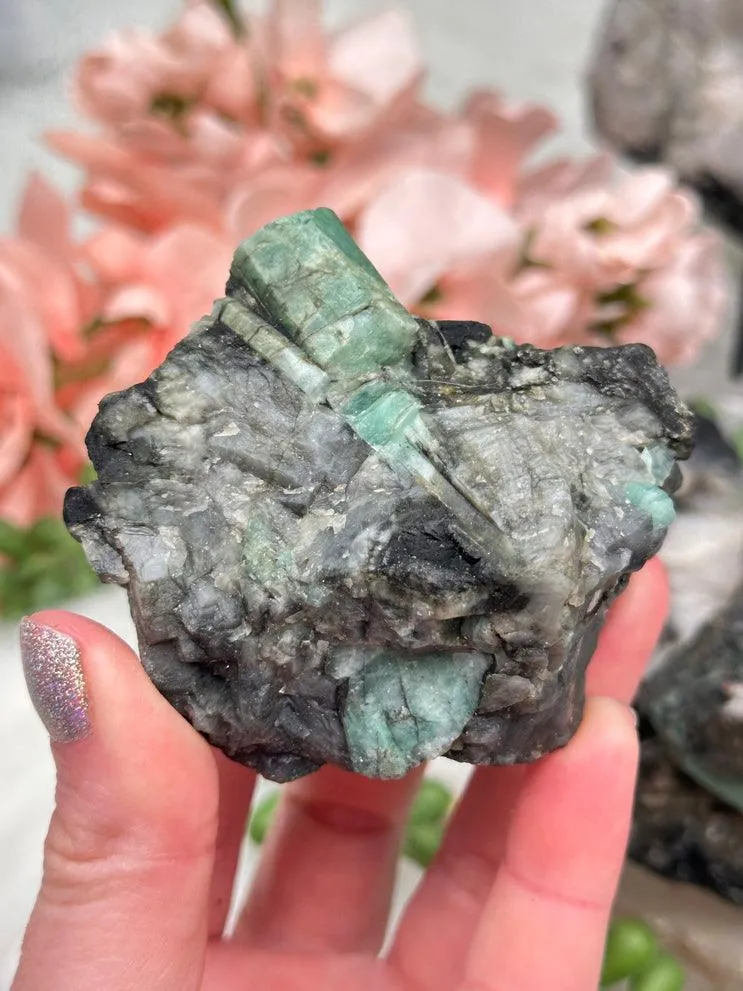 Raw Green Emerald Matrix