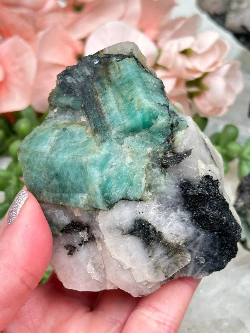 Raw Green Emerald Matrix