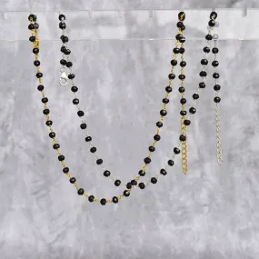 Rosary Charm - Black Onyx Necklace