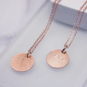 Rose Gold Mama Necklace