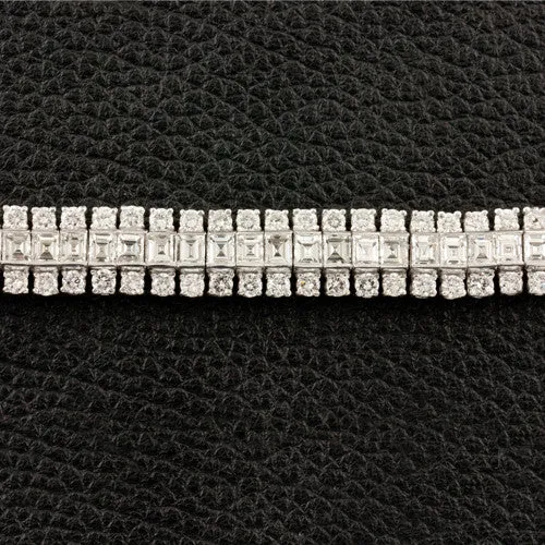 Round & Square Diamond Bracelet