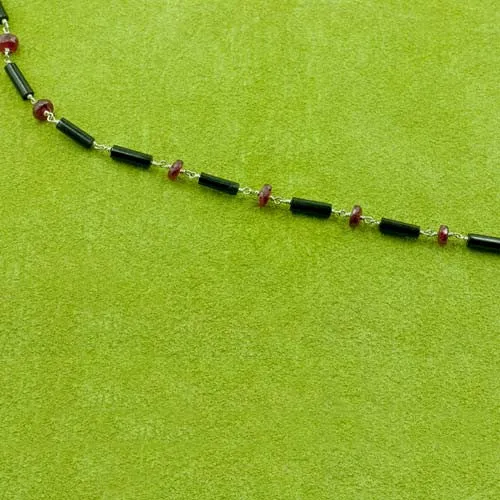 Ruby & Onyx Necklace