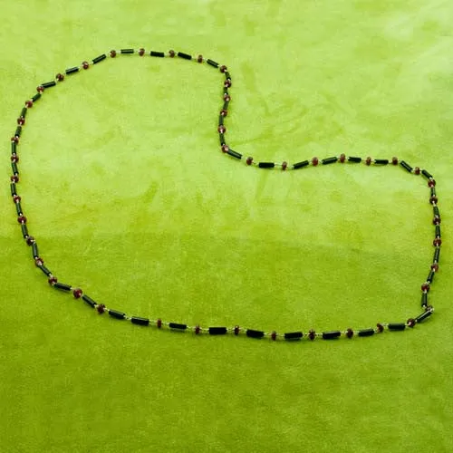 Ruby & Onyx Necklace