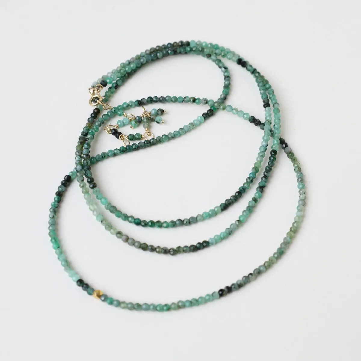 Sakoda Emerald Wrap Bracelet & Necklace