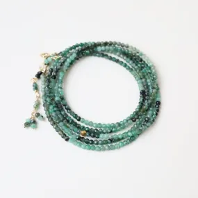 Sakoda Emerald Wrap Bracelet & Necklace