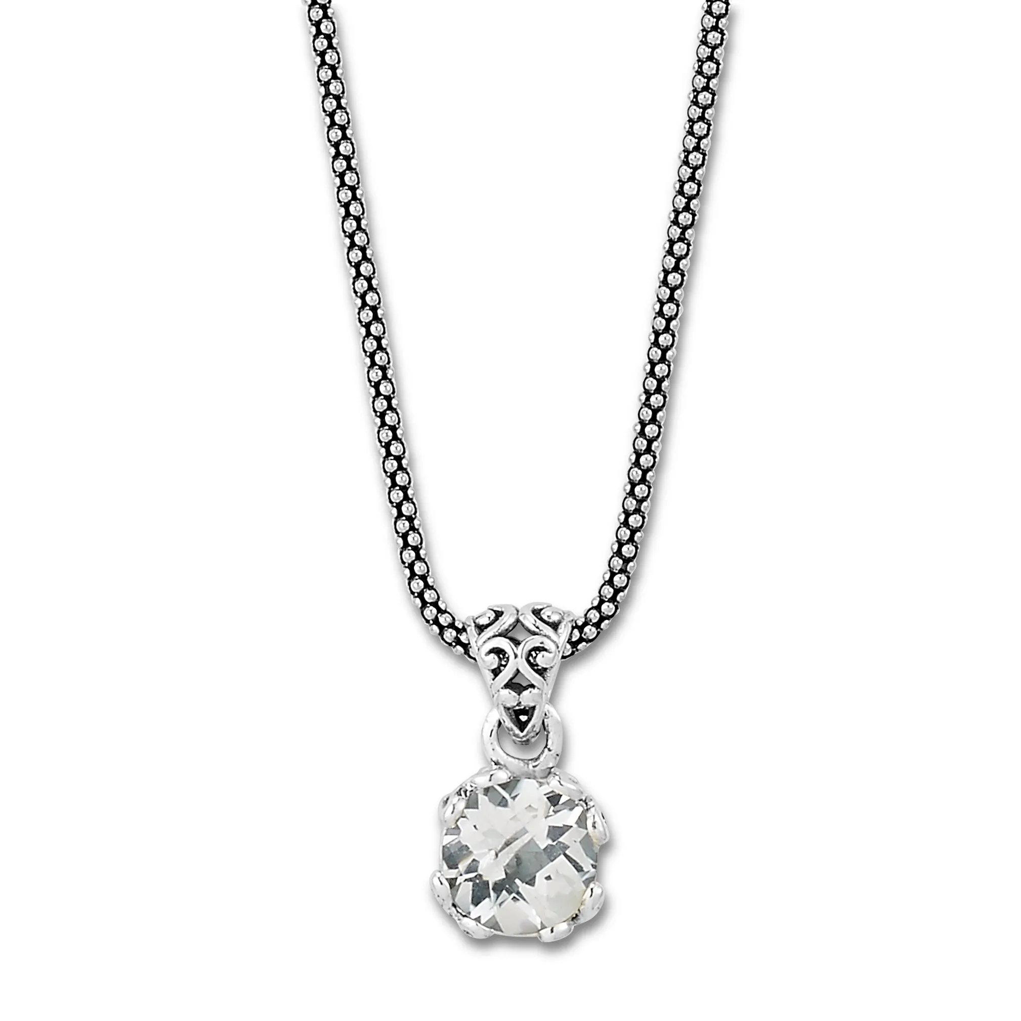 Samuel B. White Topaz Birthstone Glow Necklace - April