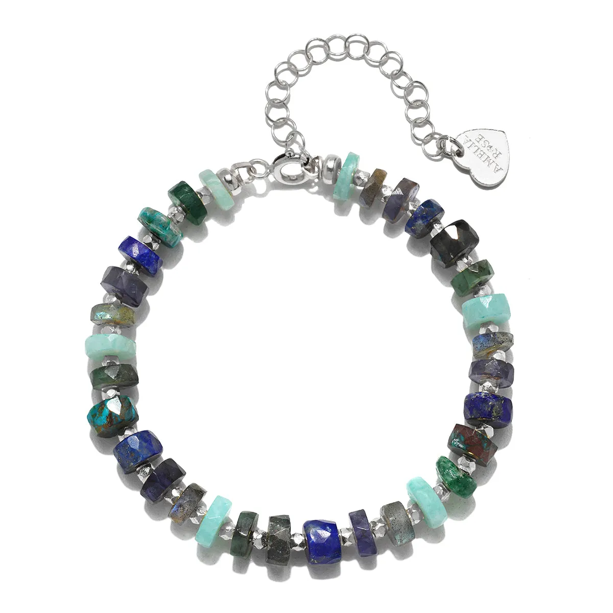 Shades of Fall Gemstone Heishi Bracelet