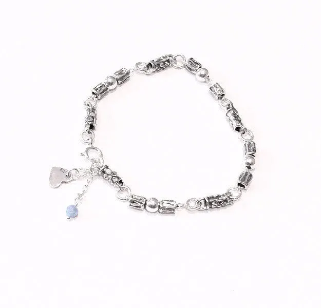 Silver Barrel Bracelet 2