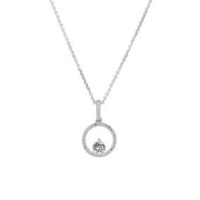 Silver Confetti White Topaz & Diamond Necklace