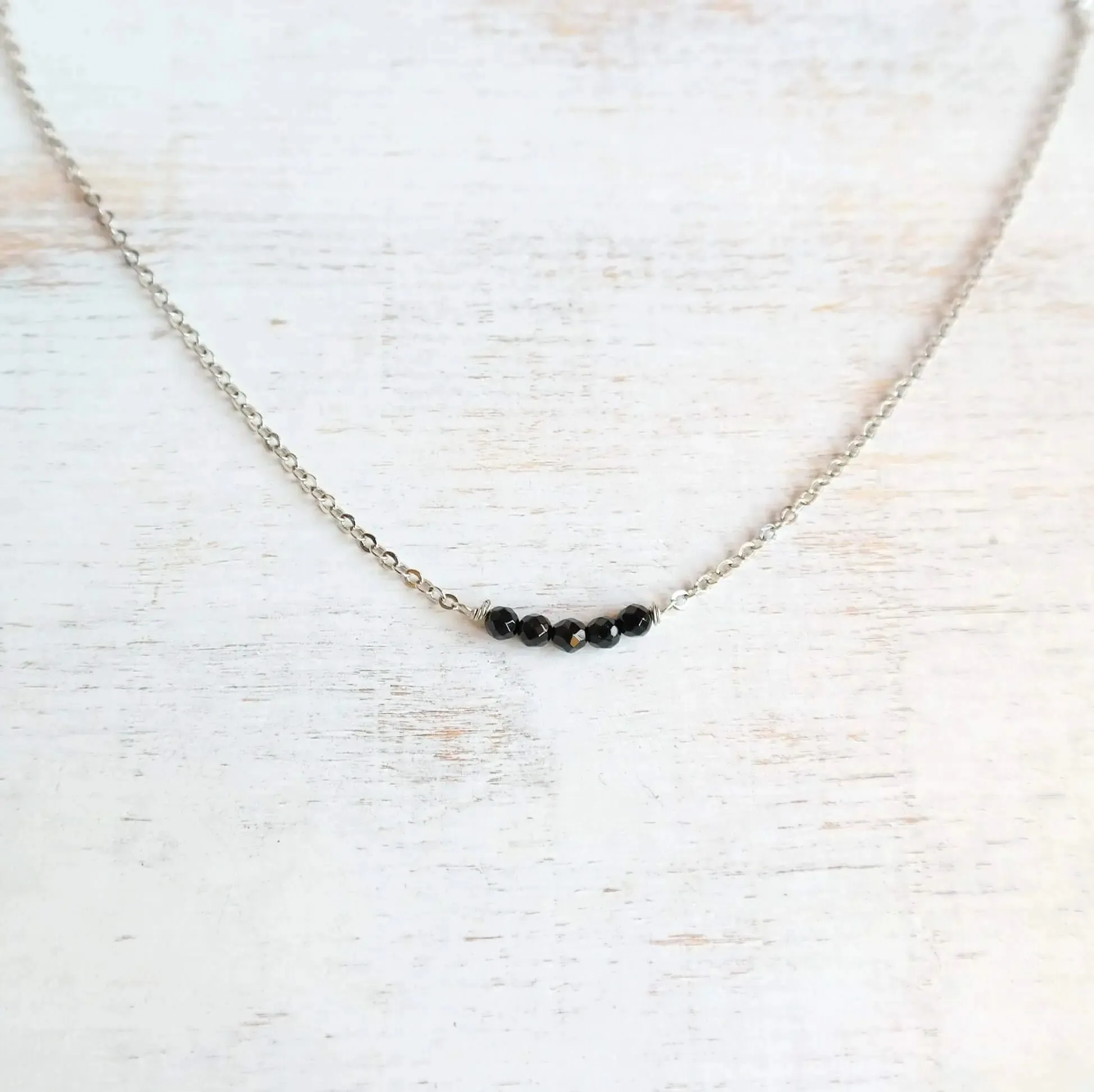 Silver Onyx Necklace