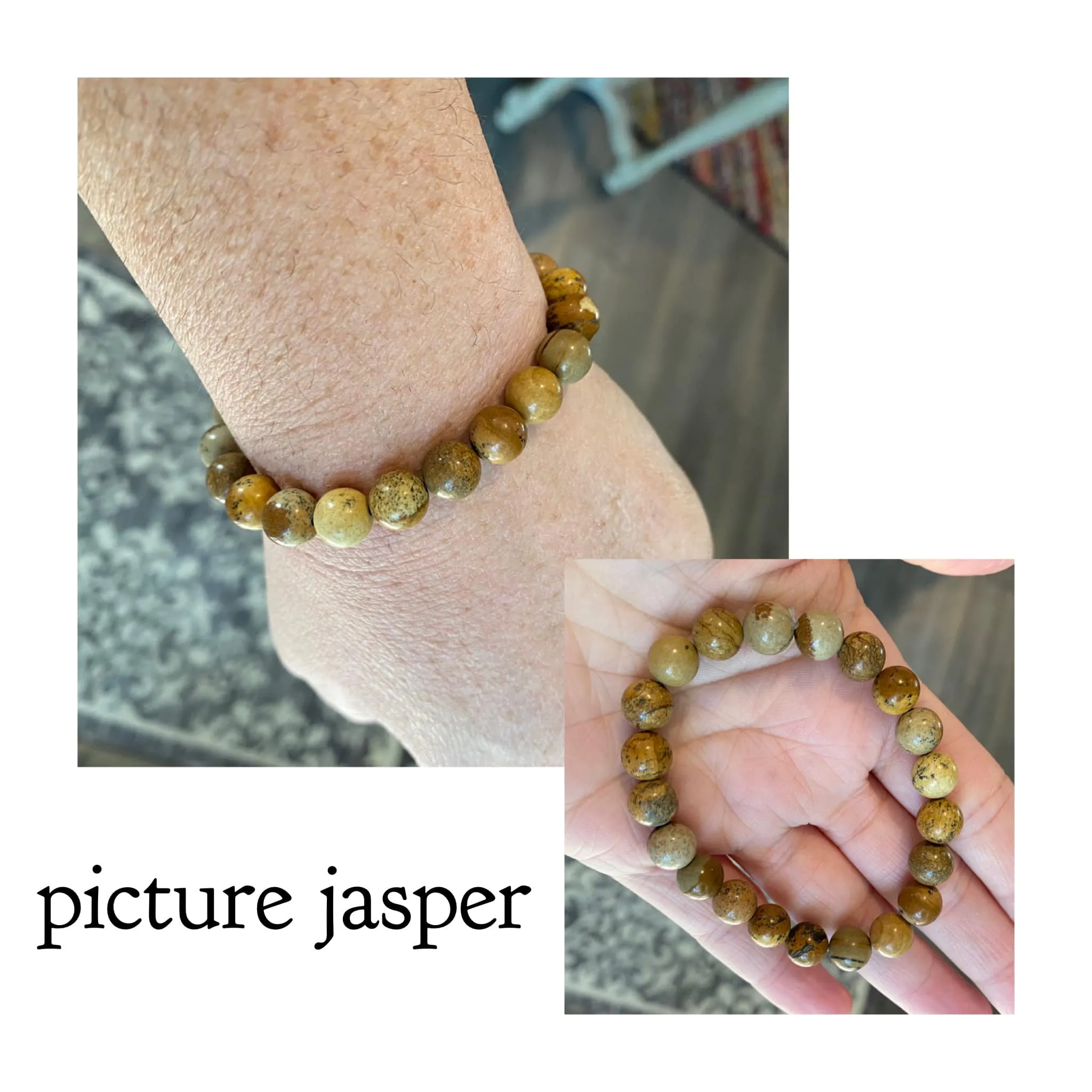 single semi-precious stone bracelets