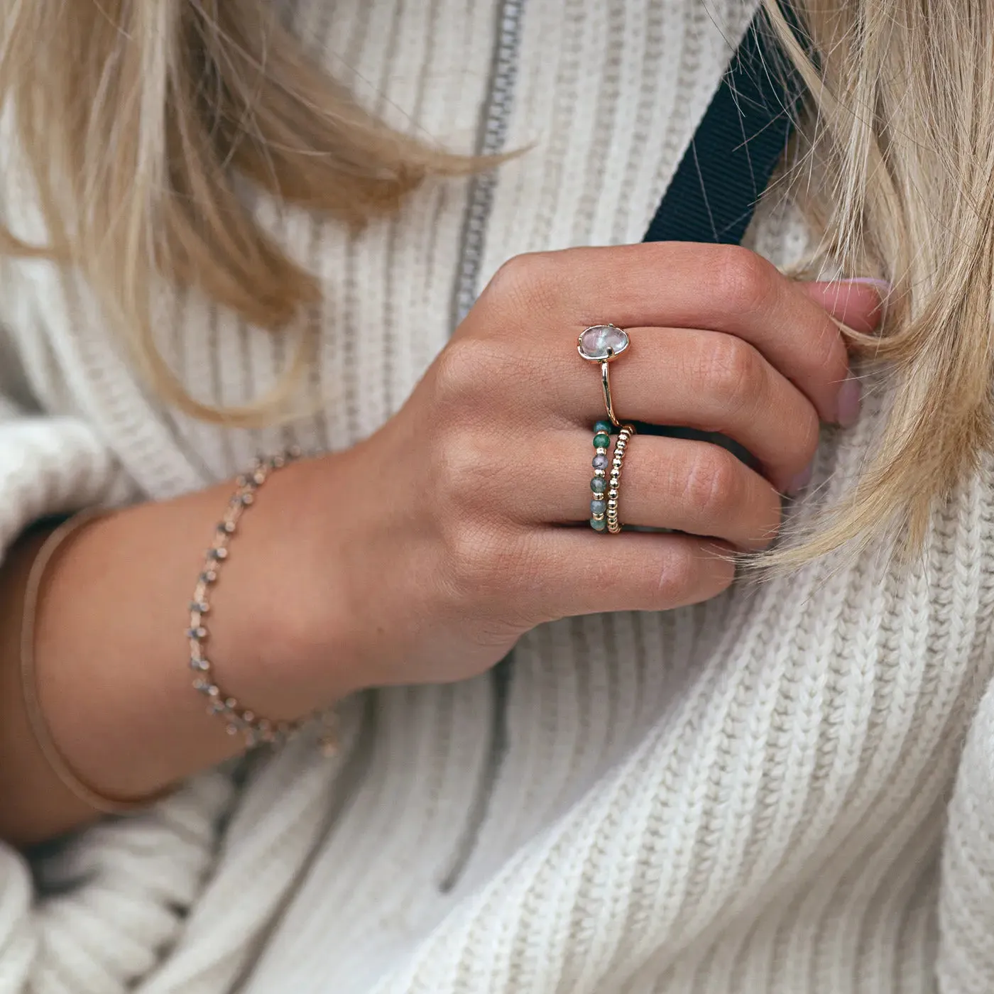 Smokey Bead Bracelet