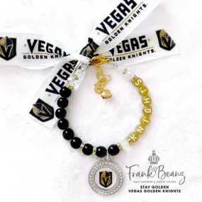 Stay Golden - The Champs Vegas Golden Knights Pet Necklace Gold