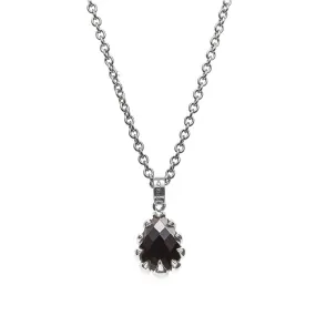 Stolen Girlfriends Club Love Claw Drop Necklace - Silver & Onyx