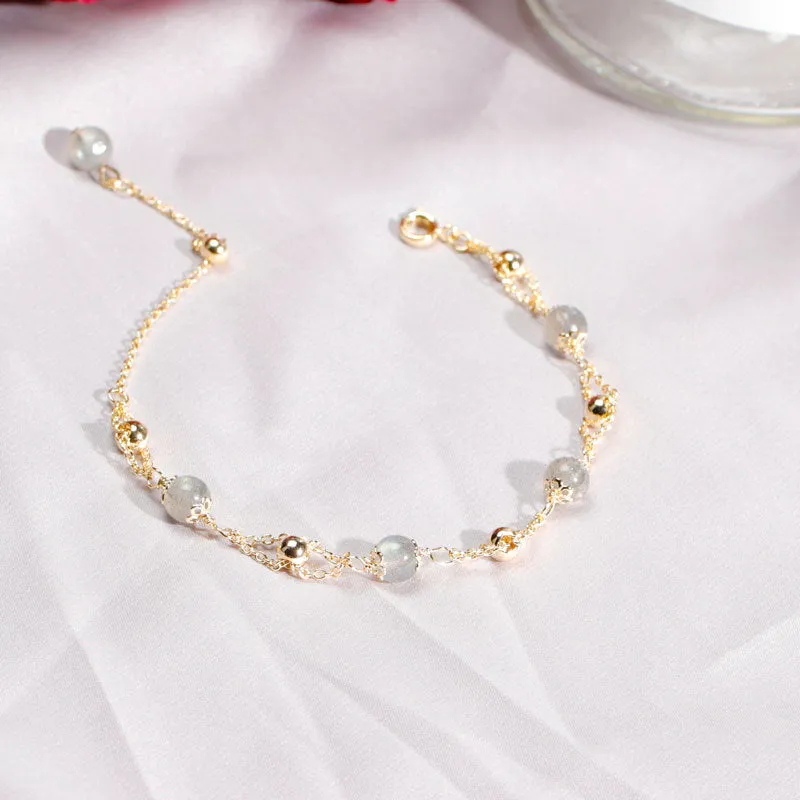 Strawberry Crystal Beaded Transit Bracelet for Women - Fortune's Favor Collection